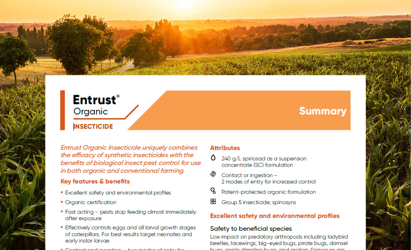 Entrust Organic Qalcova active Tech Summary